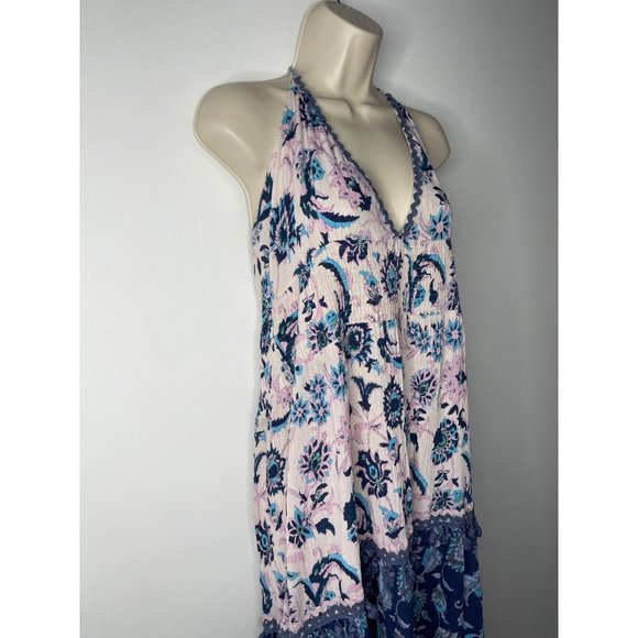 RAGA Purple and Blue Boho low cut front and low back Dress Size Small - Picture 3 of 10